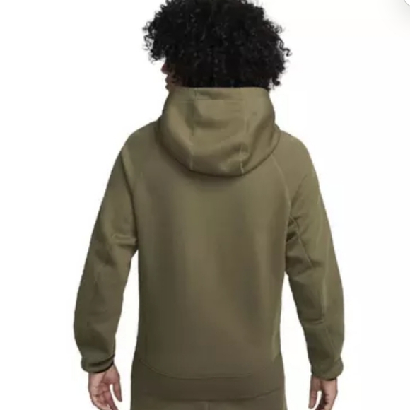 Nike Sportswear Tech Fleece Pullover Hoodie - olive - Picture 3 of 14